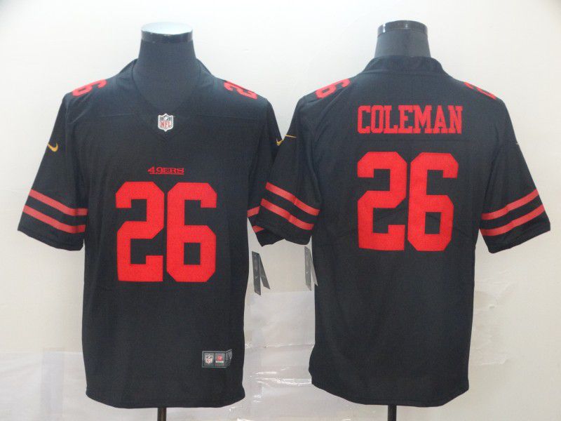 Men San Francisco 49ers #26 Coleman Black Nike Vapor Untouchable Limited Player NFL Jerseys